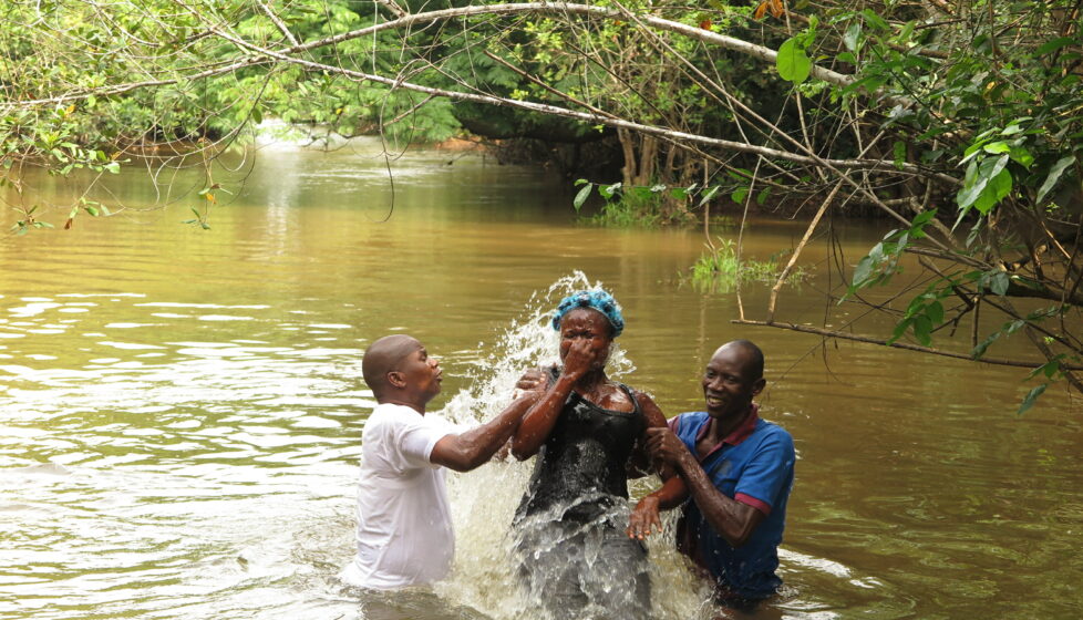 Baptism in river. President's Letter