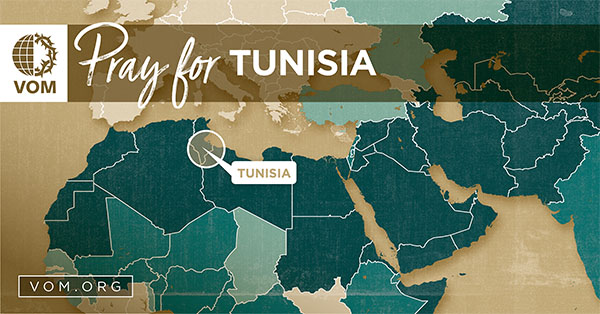 Map of Tunisia's location
